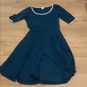 Teal LulaRoe “Nicole” dress